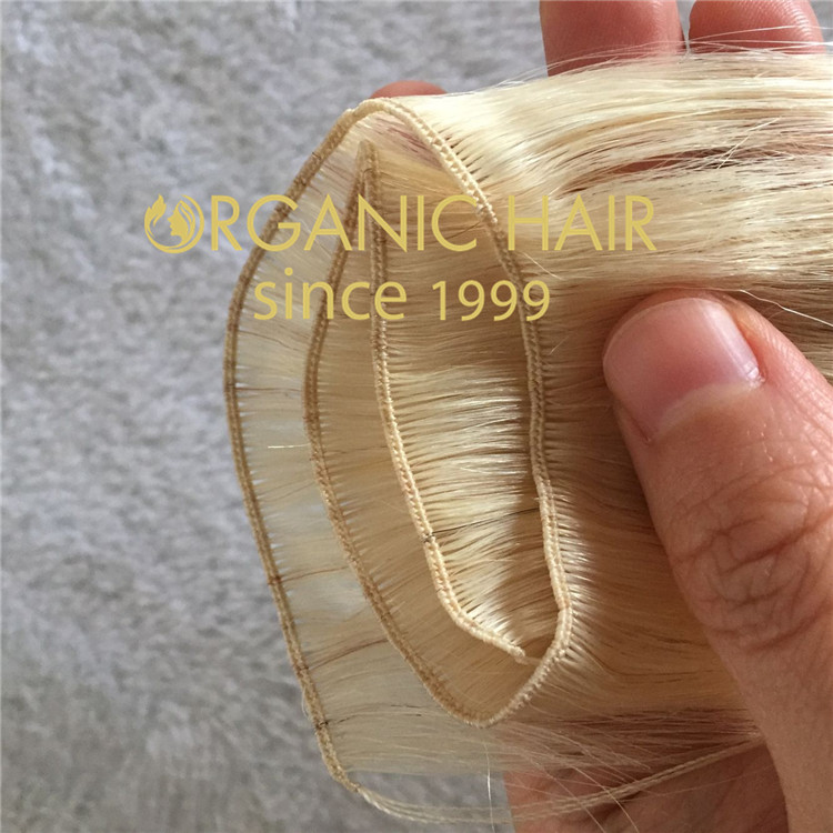 Best remy human hair extensions--hand tied weft  C94